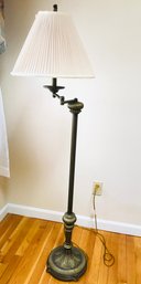 Vintage Stiffel Brass Swing-Arm Floor Lamp