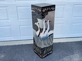 Vintage Wood Asian Style Plant Stand