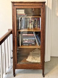 Vintage Oak Curio Cabinet