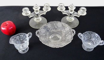Mid-century Elegant Glass Era Depression Glass