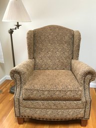 Bassett Furniture Paisley Upholstered Wingback Chair