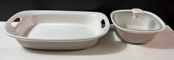 CorningWare Etch Collection Stoneware Baking Dish Lot