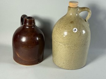 2 STONEWARE JUGS