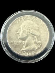 1964-D UNC WashingtonSilver Quarter