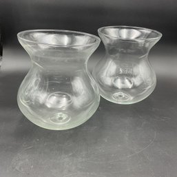 Pair Of Blown Glass 'Vases'