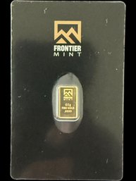 1/2 Gram Frontier Mint .9999 Fine Gold