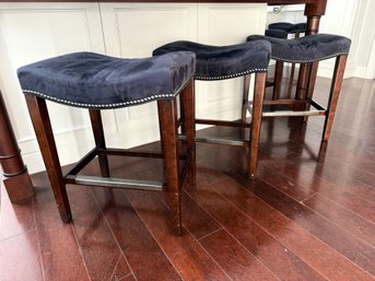 Ultrasuede Counter Stools (set Of 3)