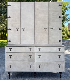A Modern Leather Clad Captain's Hutch By Tyler Hays' BDDW