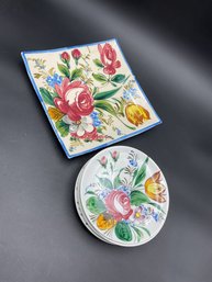 Vintage Italian Faience Majolica Set