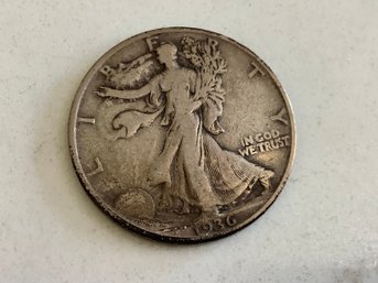 1936-D Walking Liberty Half Dollar Coin #154