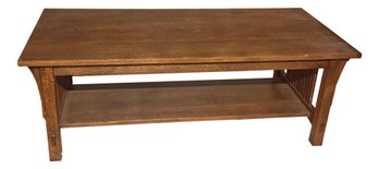 Stickley Mission Collection Wood Cocktail Table