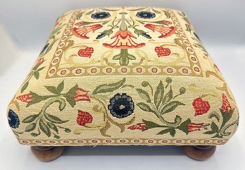 Scully & Scully Primrose Cream Tapestry Footstool