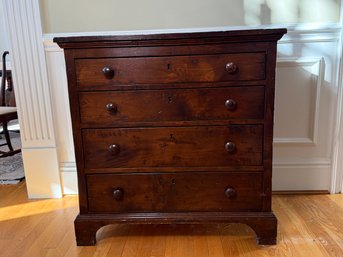 Antique Four Drawer Chest With Dovetail Joinery