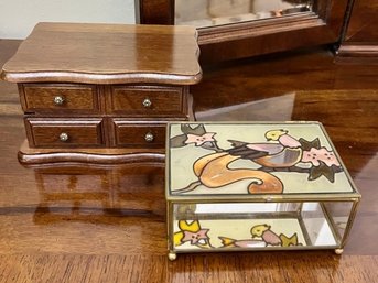 Stained Glass Boxes & Wooden Jewelry Box