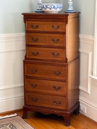 Beautiful Cherry Chest Of Drawers With Built In Flatware Compartments