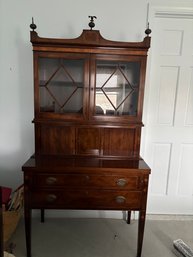 Vintage Beacon Hill Old Colony Federal Mahogany Tambour Door Secretary Desk Old Colony Furniture Collection .