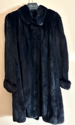 Vintage Alixaudre New York Genuine Mink Fur Coat With Original Hanger