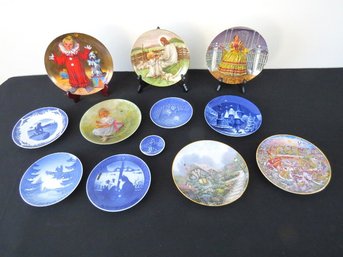 A Table Lot Of Collector Plates, European And American