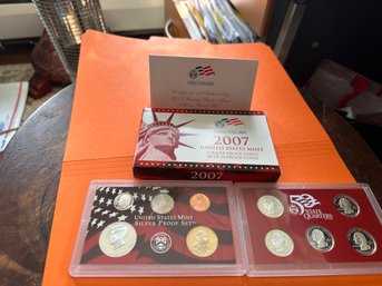 U S Mint 2007  Silver Proof Coins  Orig. Packaging COA