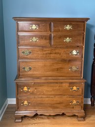 Vintage Sterlingworth Corporation Solid Maple Six Drawer Dresser