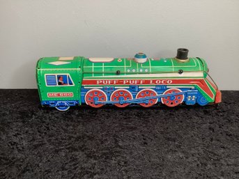 Vintage Puff-Puff Loco Tin Toy Train