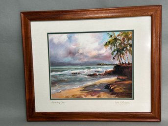 Vintage Susie Y Anderson 'Approaching Storm' Signed Print