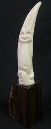 Vintage Carved Figurine Decor Piece