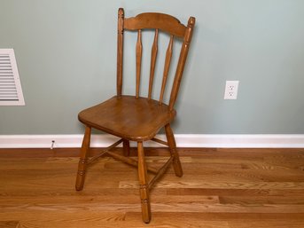 Vintage Solid Maple Spindle Back Chair