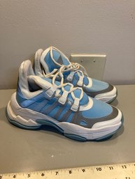 Jeffrey Campbell White And Blue Womens Sneakers Size 9