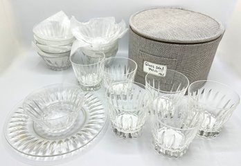 13 Vintage Cut Glass Salad Plates & 12 Matching Bowls, Purchased At Tiffany's In 1962