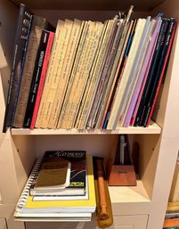 Vintage Metronome, Recorder & Over 40 Music Instuction Books & Sheet Music