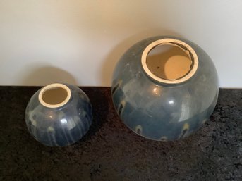 Pair Of Decorative Painted Vases