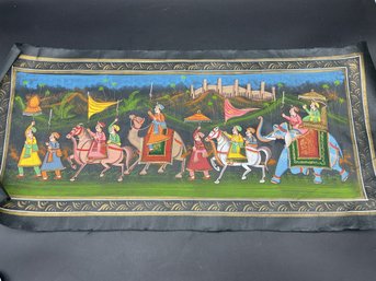 Hand Painted Scene From India