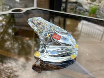 Baccarat Crystal Frog