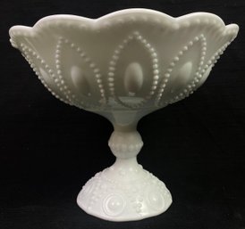 Fenton Style Hobnail Pedestal Dish