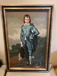 MCM Paint By Number Boy In Blue Painting