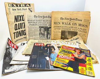 Vintage Magazines & Newspapers: Kennedy, Reagan, Nixon & More