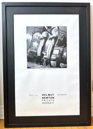 Helmut Newton 1985 Exhibition Poster With Certificate Of Authenticity In Archival Frame