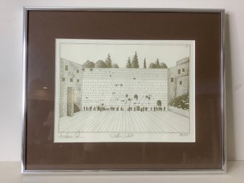 Pencil Signed Art Print Of 'water Wall' Scene