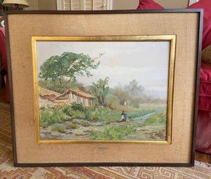 IBIRAPUERA Oil On Canvas By Paulo Sangiuliano -1952