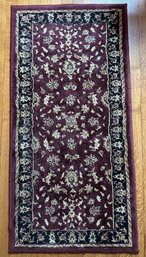 Improvements Border Floral Low Profile Indian Area Rug ( 2 By 4 Feet)