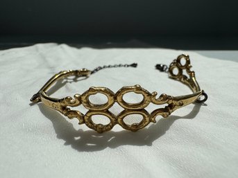 Gold Plated Scissors Bracelet