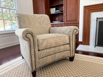 Paisley Upholstered Chair With Nailhead Detail (1 Of 2)