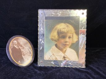 2 Piece Vintage Photo And Frame Collection