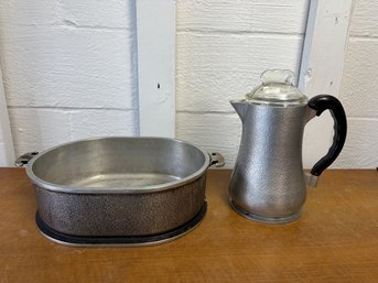 Vintage Gaurdian Service Cast Aluminum Pot & Percolator