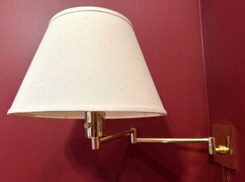 Pair Vintage George W. Hansen Wall Sconce Swing Arm Lamps
