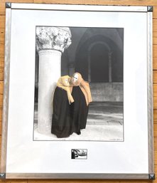 Allan I. Teger 1999 Original Hand Painted Photograph With Certificate Of Authenticity