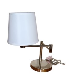 Ralph Lauren Double Swing Arm Chrome Finish Table Lamp