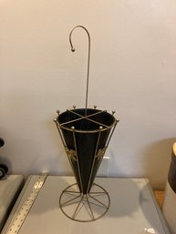 Mid Century Metal Umbrella / Cane Stand