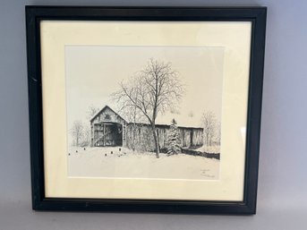 David Garrett 1982 Framed Print Signed